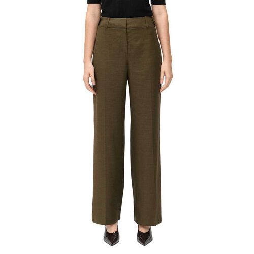 Veronika Maine Stripe Twill Straight Leg Pant